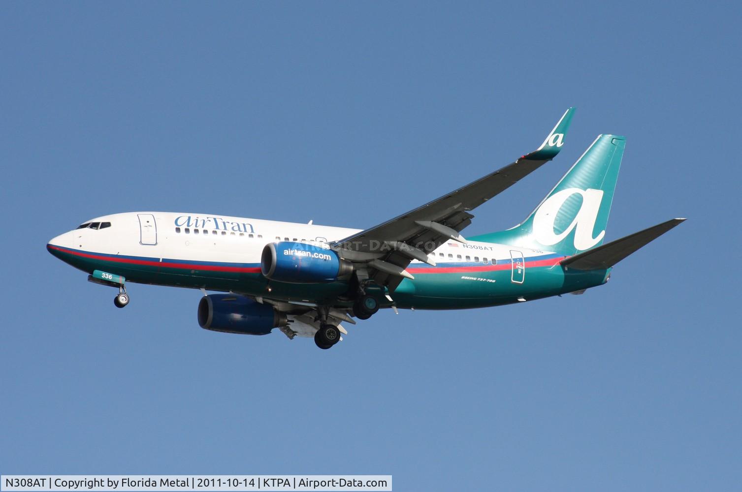N308AT, 2006 Boeing 737-7BD C/N 35109, TPA Spotting