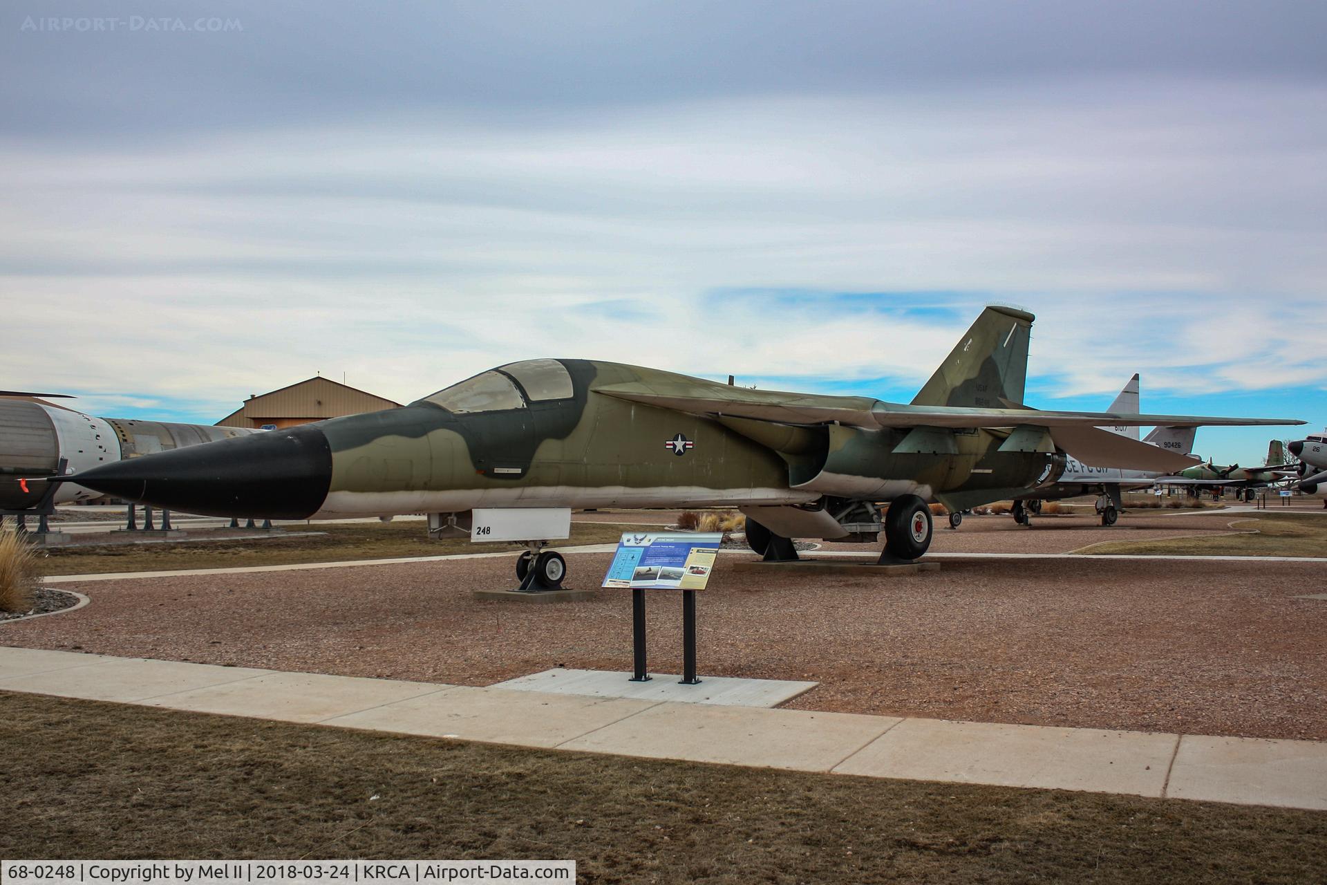 68-0248, 1968 General Dynamics FB-111A Aardvark C/N B1-20, On display at the South Dakota Air and Space Museum at Ellsworth Air Force Base.