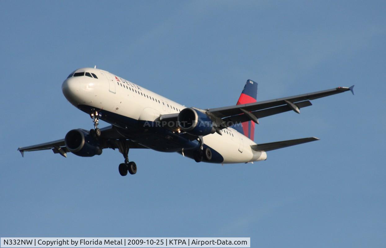 N332NW, 1992 Airbus A320-211 C/N 319, TPA spotting