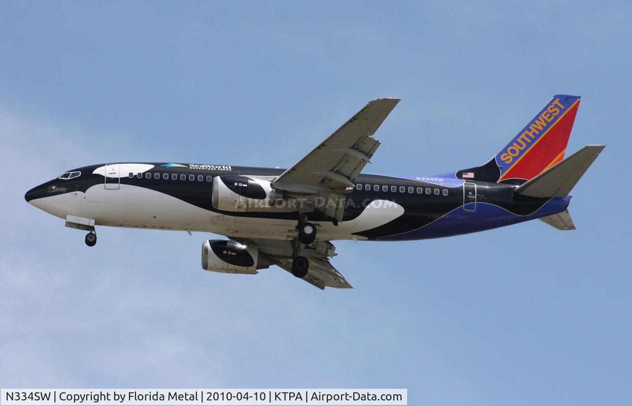 N334SW, 1988 Boeing 737-3H4 C/N 23938, TPA Spotting