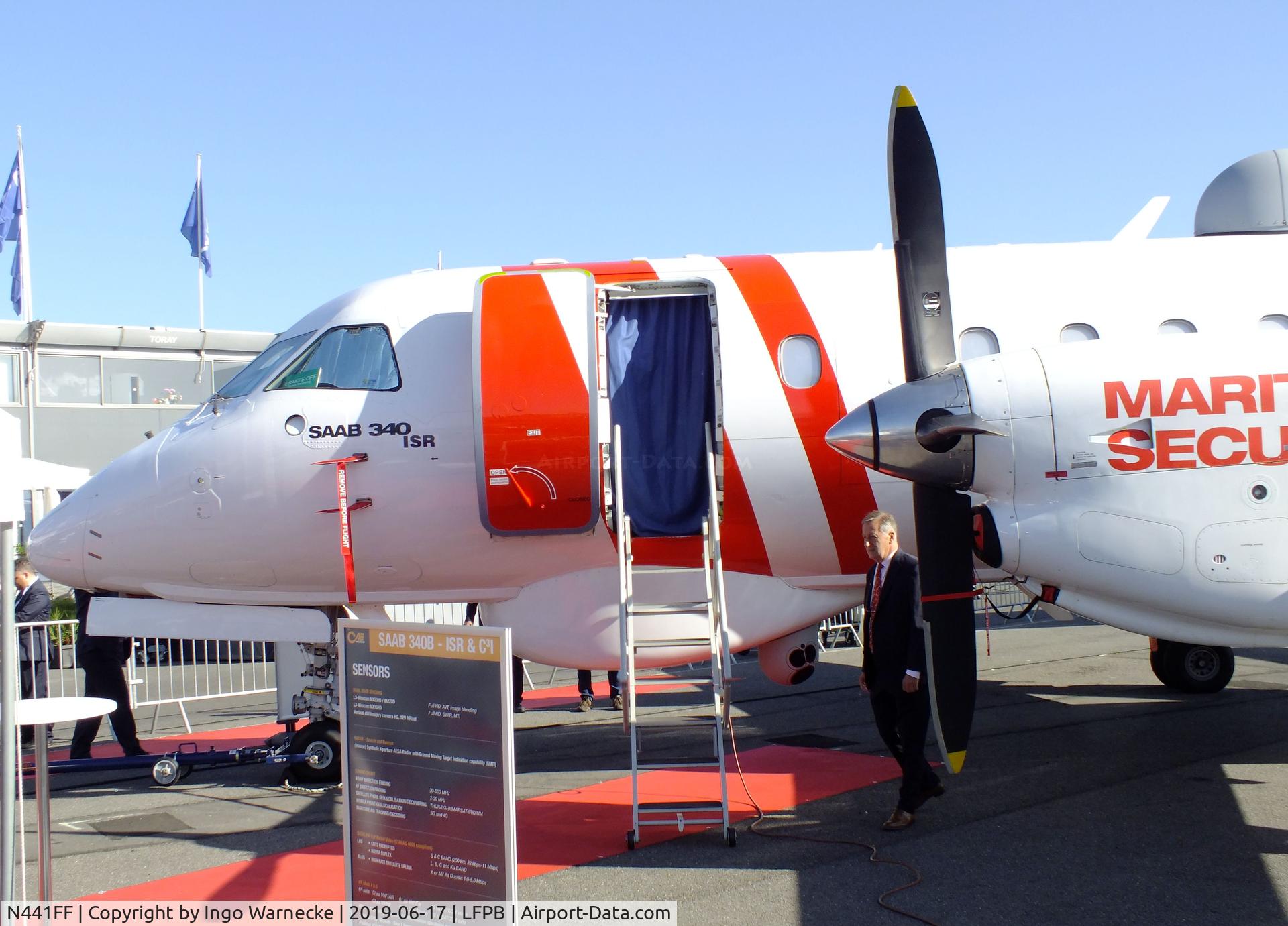 N441FF, 1998 Saab 340B C/N 340B441, SAAB 340B ISR / Maritime Security at the Aerosalon 2019, Paris