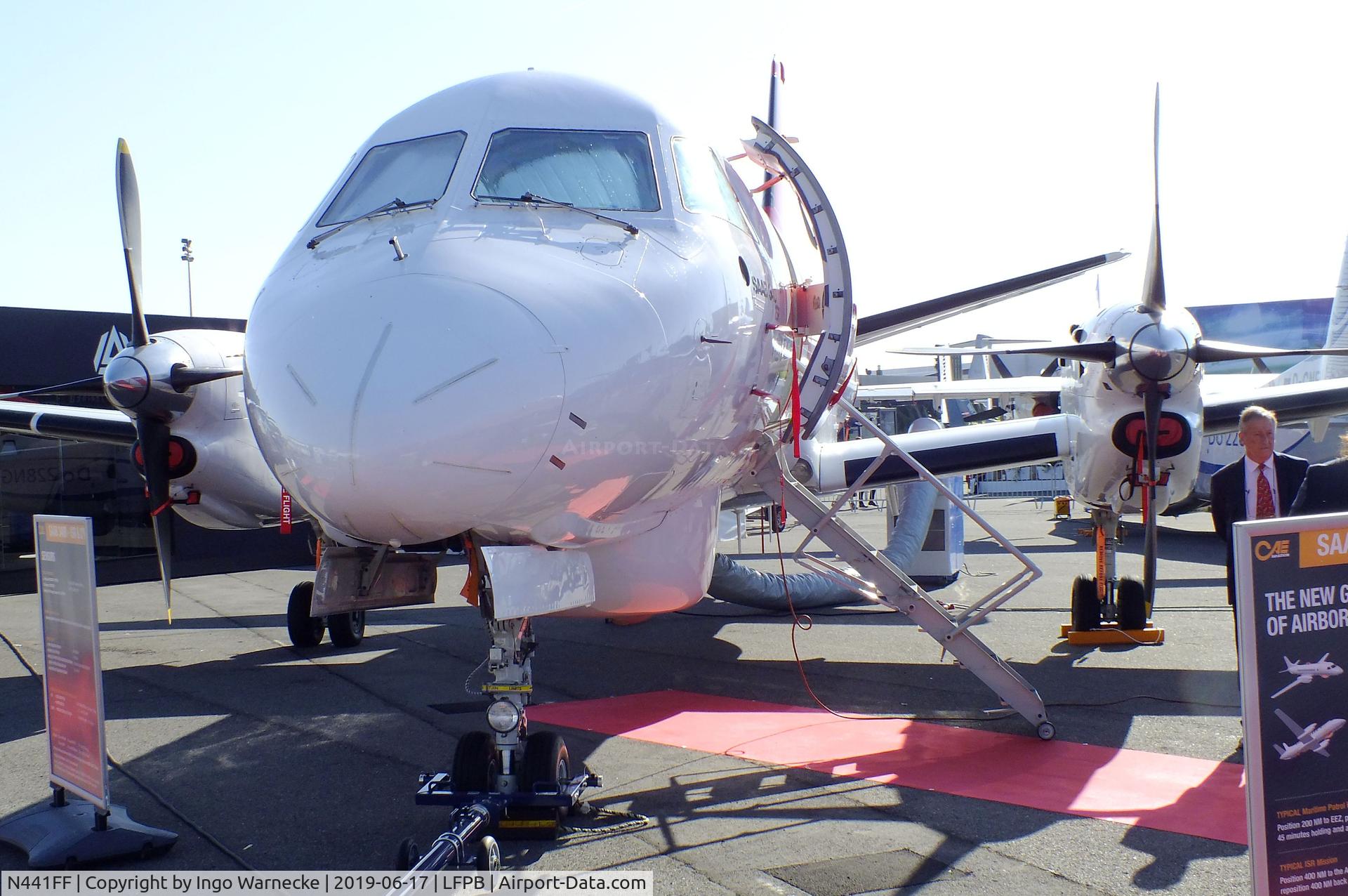 N441FF, 1998 Saab 340B C/N 340B441, SAAB 340B ISR / Maritime Security at the Aerosalon 2019, Paris