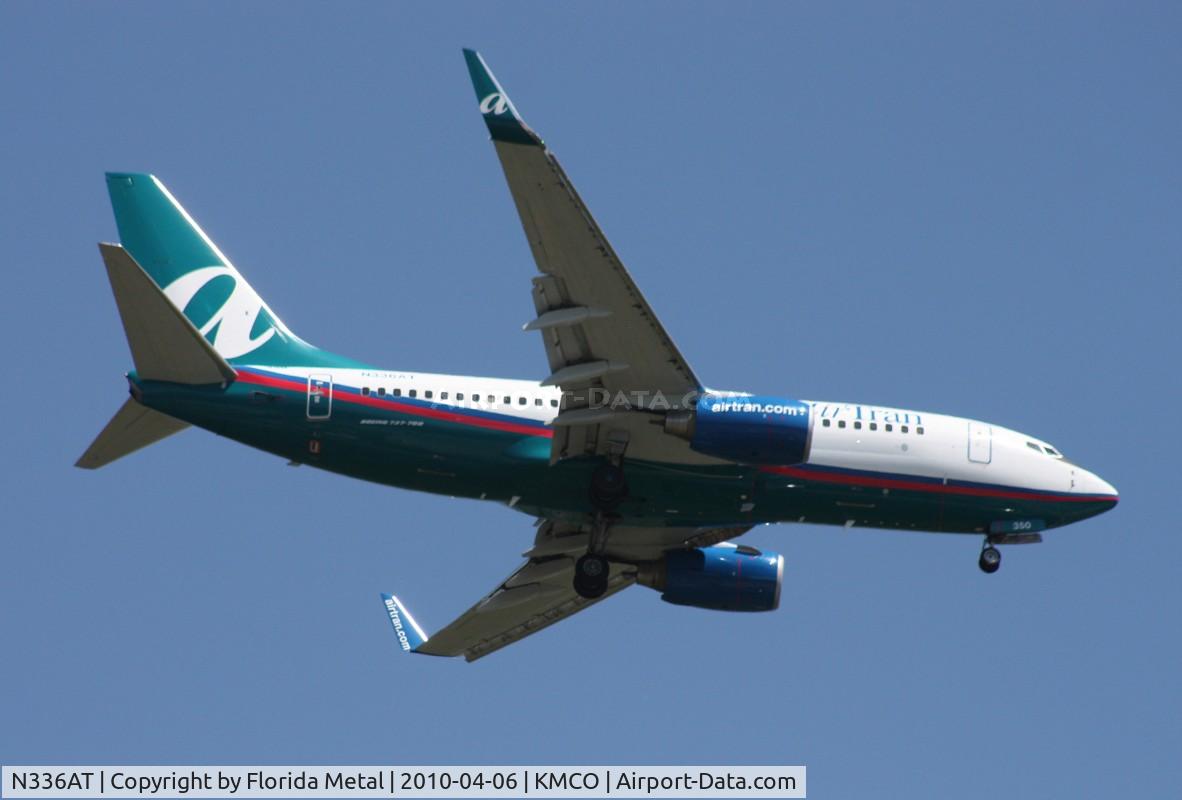 N336AT, 2008 Boeing 737-7BD C/N 36716, MCO Spotting