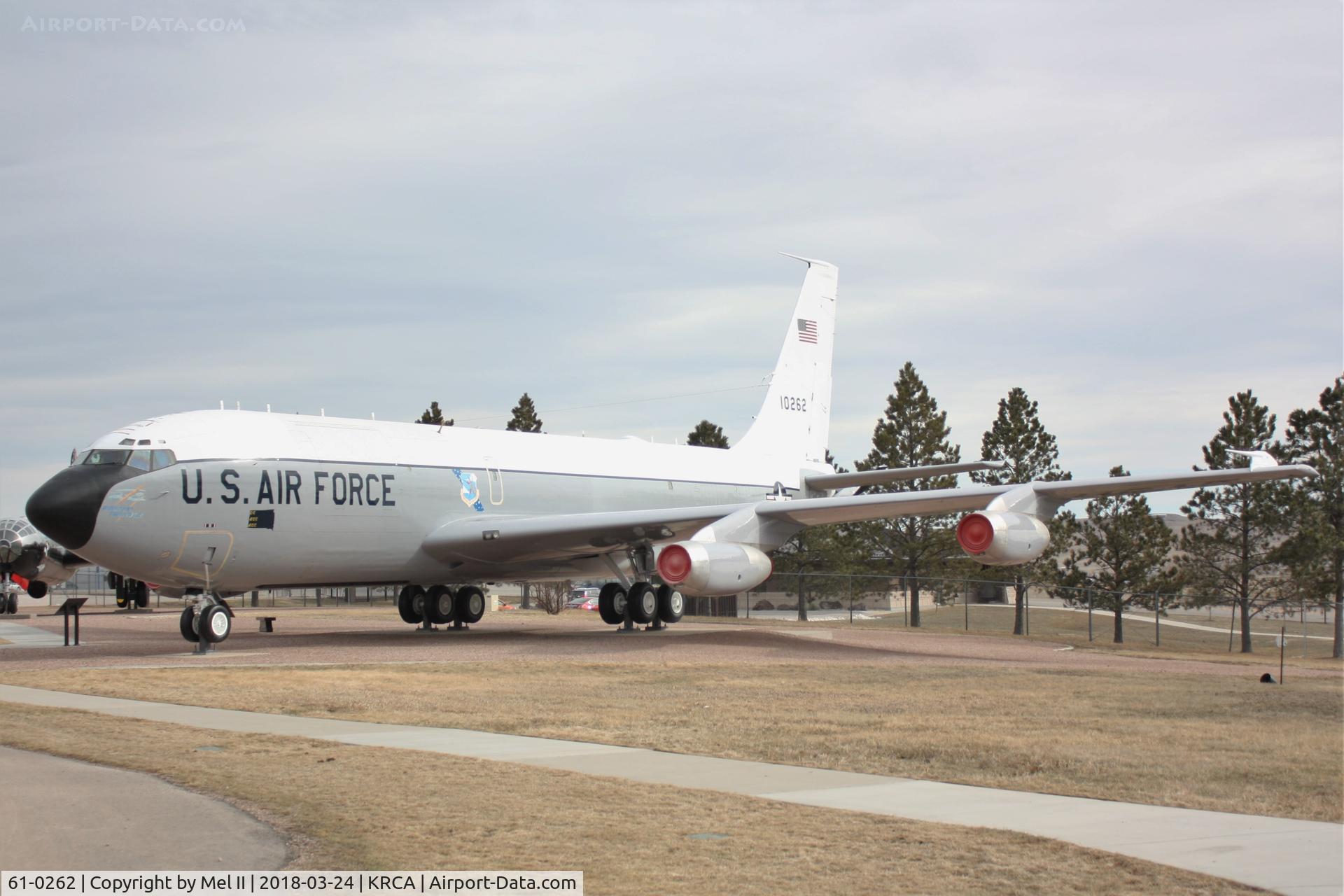 61-0262, 1961 Boeing EC-135A Stratotanker C/N 18169, On display at the South Dakota Air and Space Museum at Ellsworth Air Force Base.