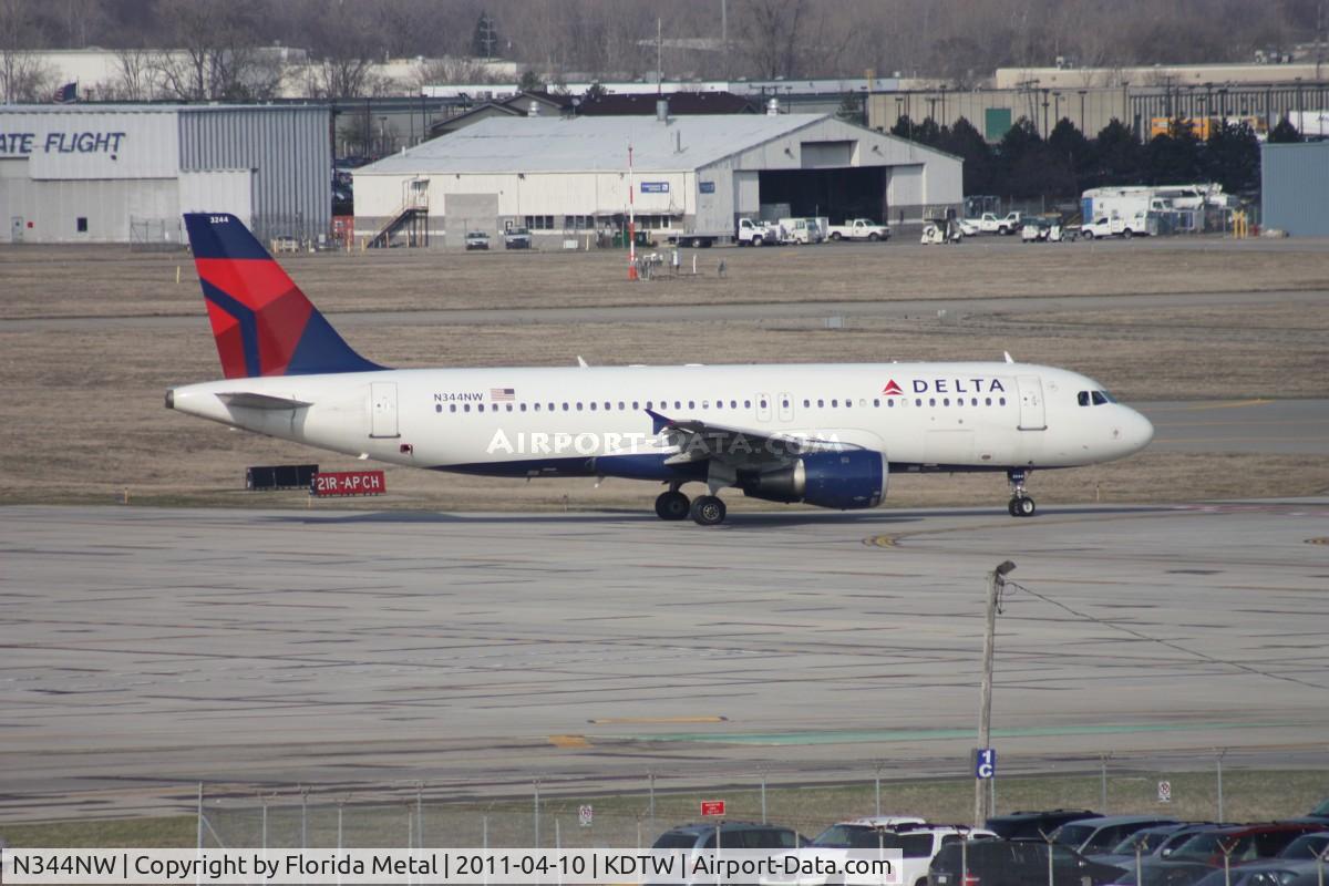 N344NW, 1993 Airbus A320-212 C/N 388, DTW spotting