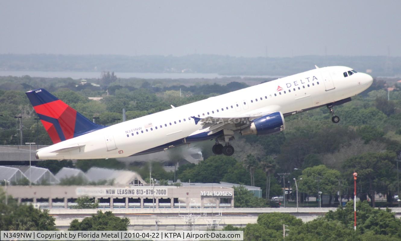 N349NW, 1993 Airbus A320-212 C/N 417, TPA spotting