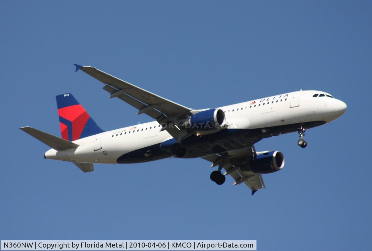N360NW, 1998 Airbus A320-212 C/N 0903, MCO spotting