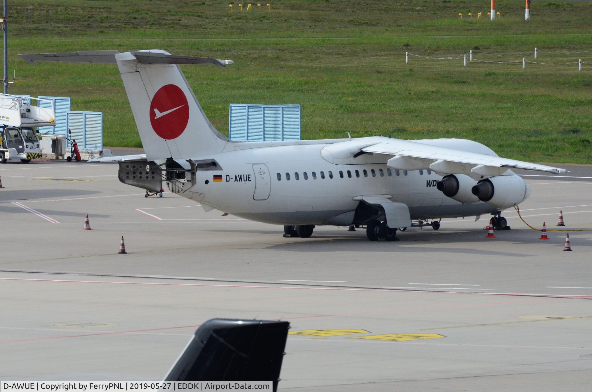 D-AWUE, 1986 British Aerospace BAe.146-200 C/N E2050, WDL BAe146
