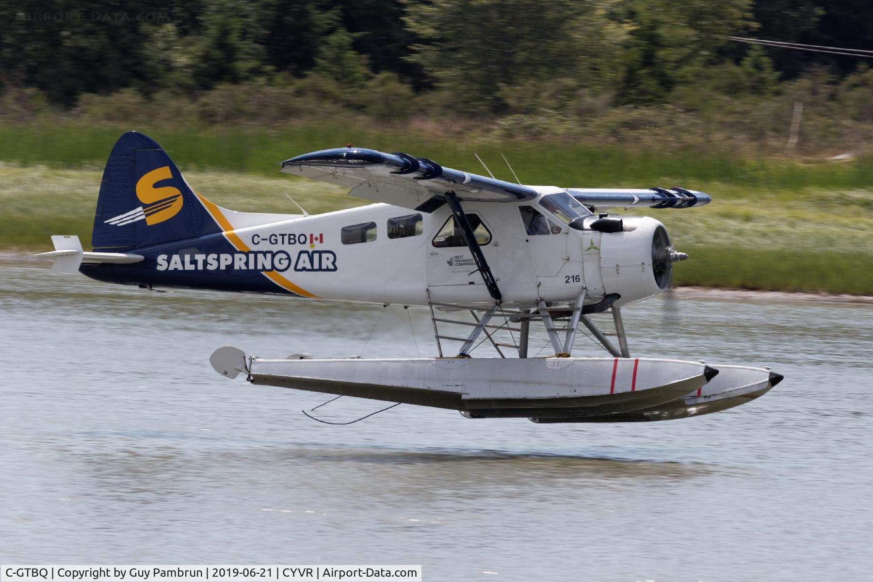 C-GTBQ, 1959 De Havilland Canada U-6A Beaver C/N 1316, Departing
