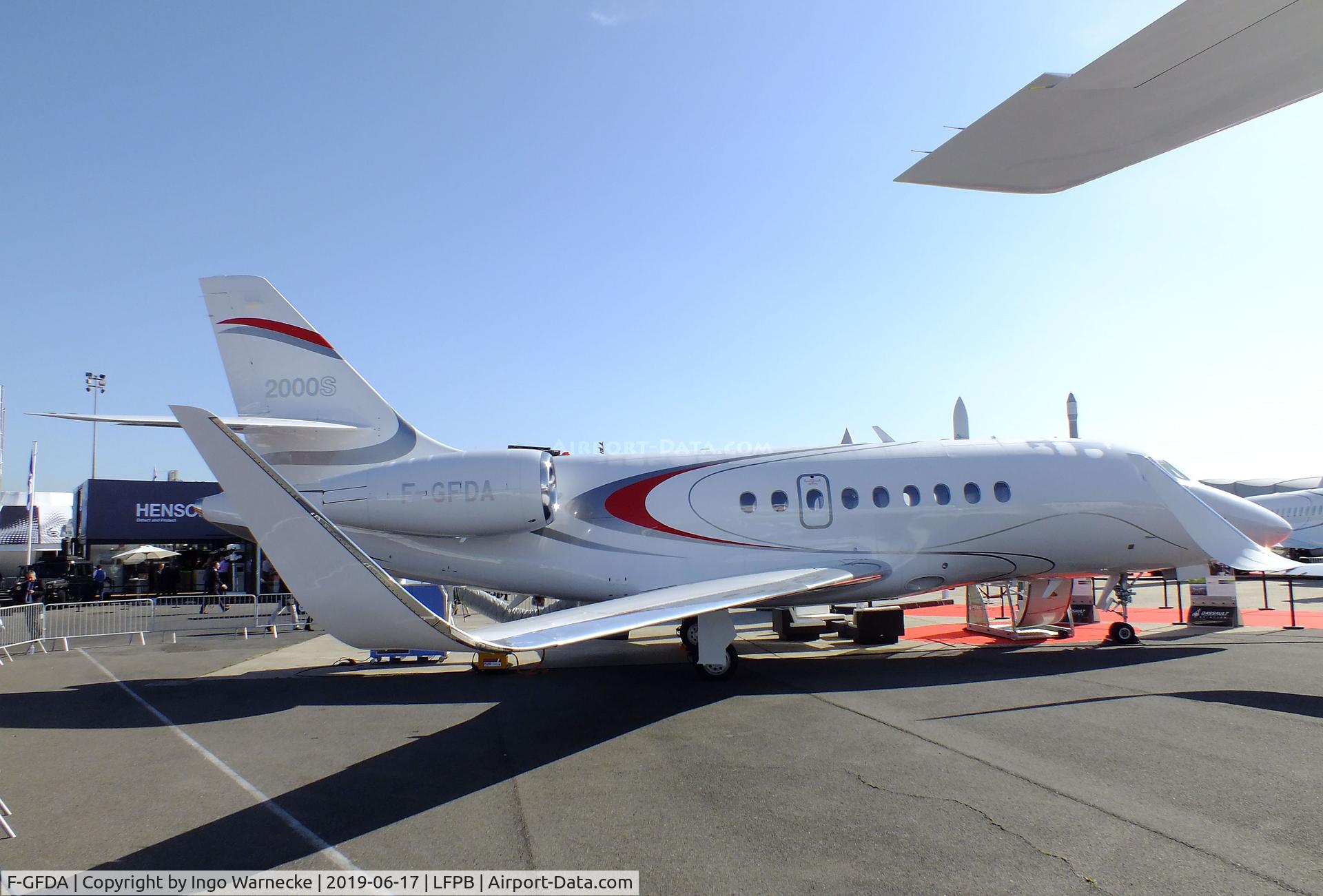 F-GFDA, Dassault Falcon 2000EX C/N 743, Dassault Falcon 2000EX at the Aerosalon 2019, Paris