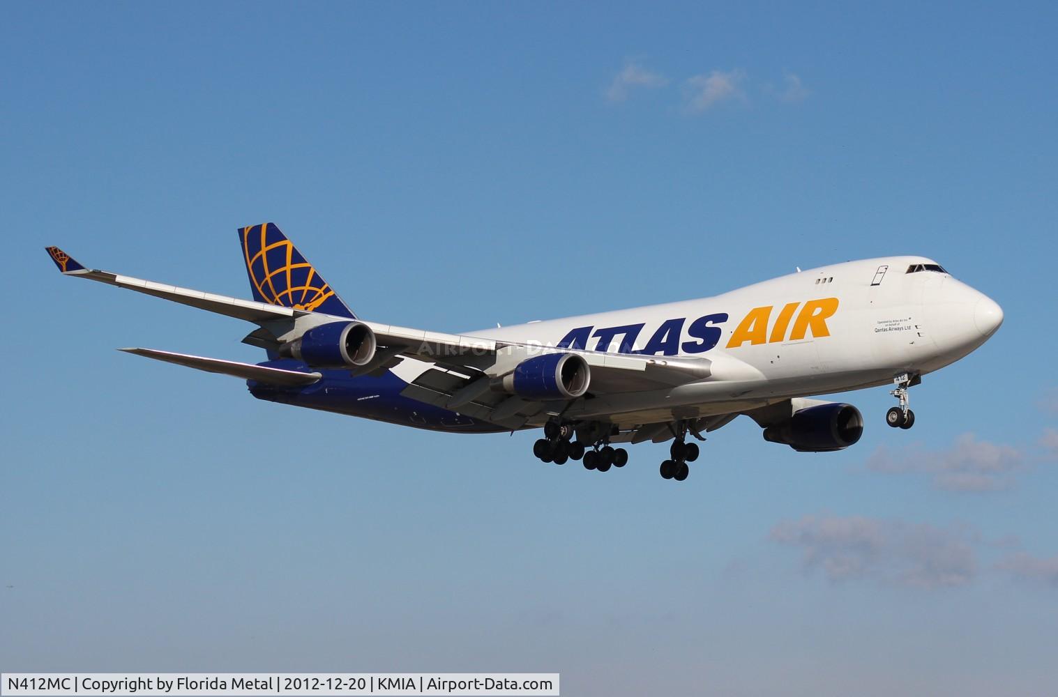 N412MC, 2000 Boeing 747-47UF C/N 30559/1244, MIA spotting