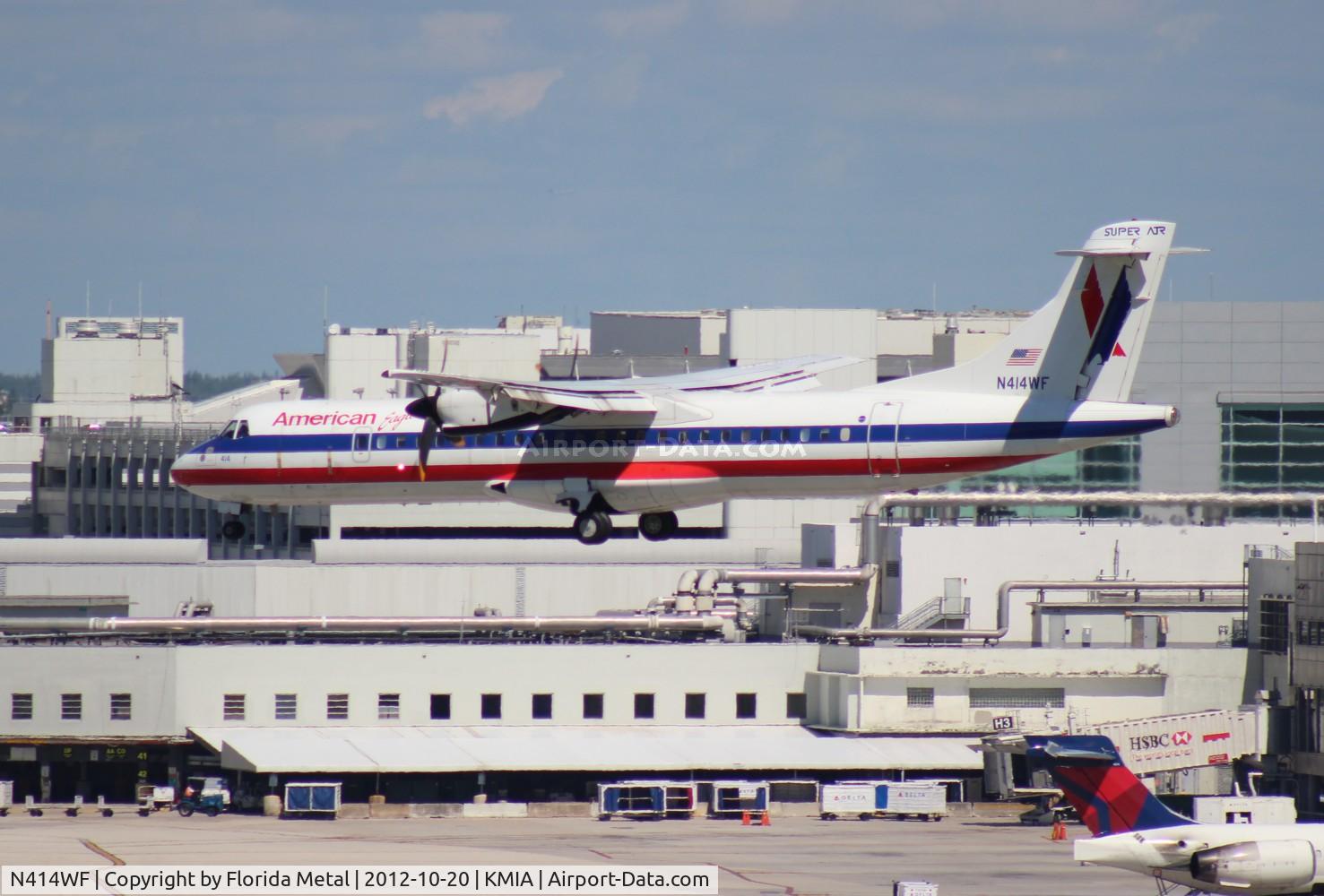 N414WF, 1994 ATR 72-212 C/N 414, MIA spotting