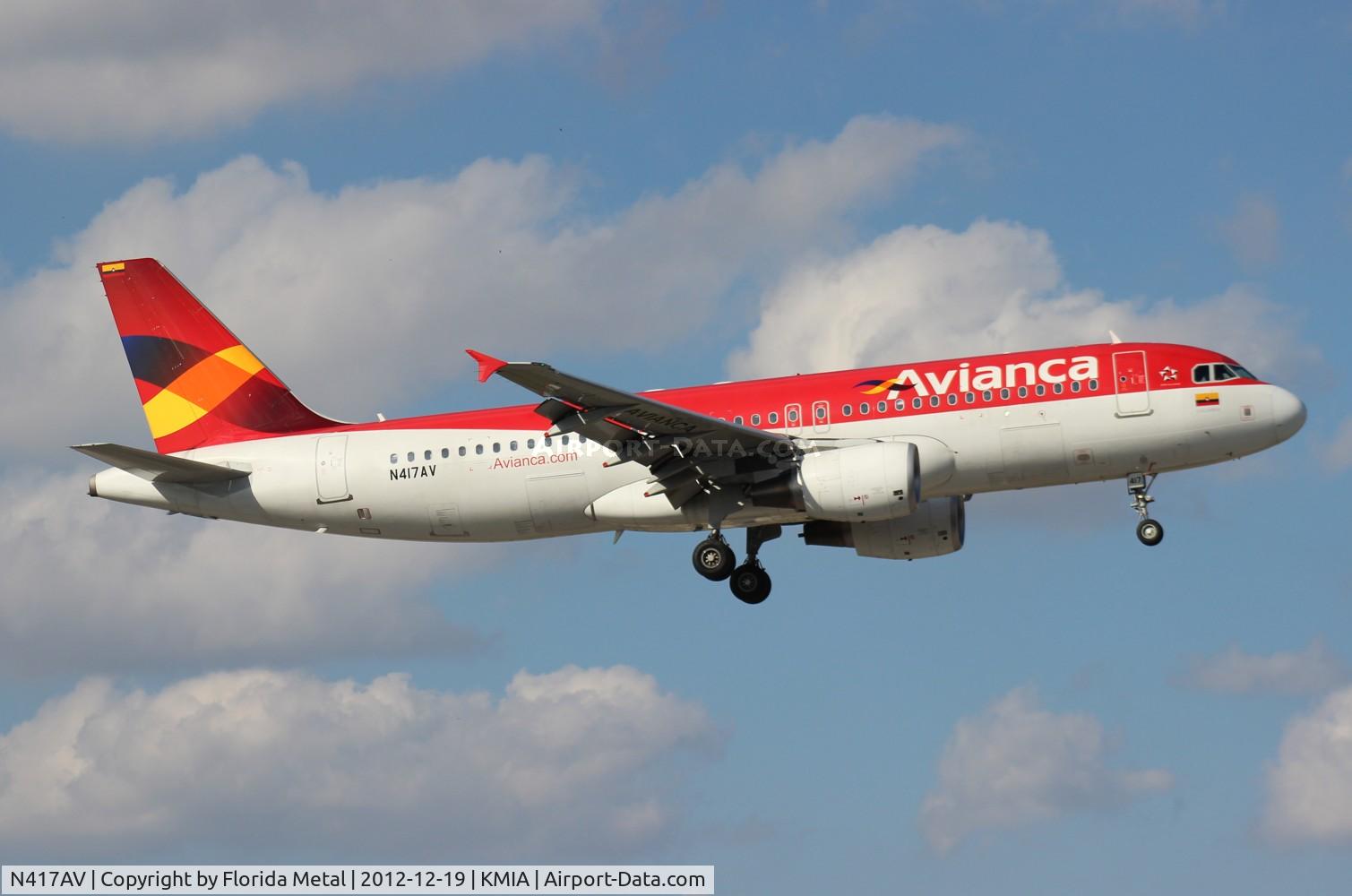 N417AV, 2010 Airbus A320-214 C/N 4175, MIA spotting
