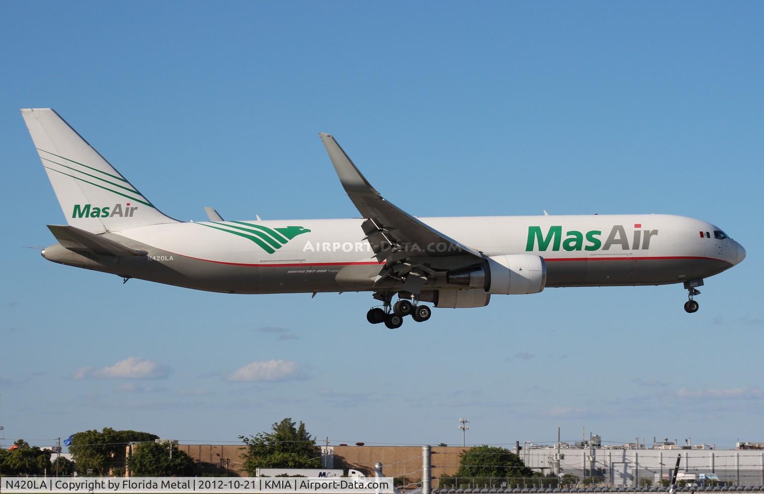N420LA, 2006 Boeing 767-316F C/N 34627, MIA spotting