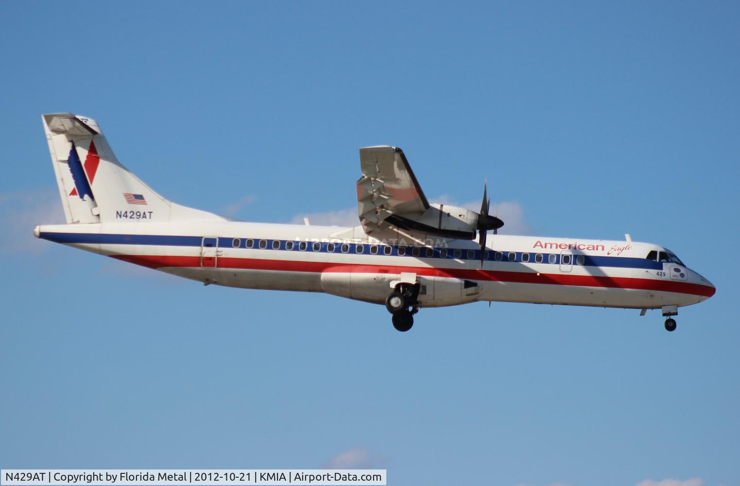 N429AT, 1994 ATR 72-212 C/N 429, MIA spotting
