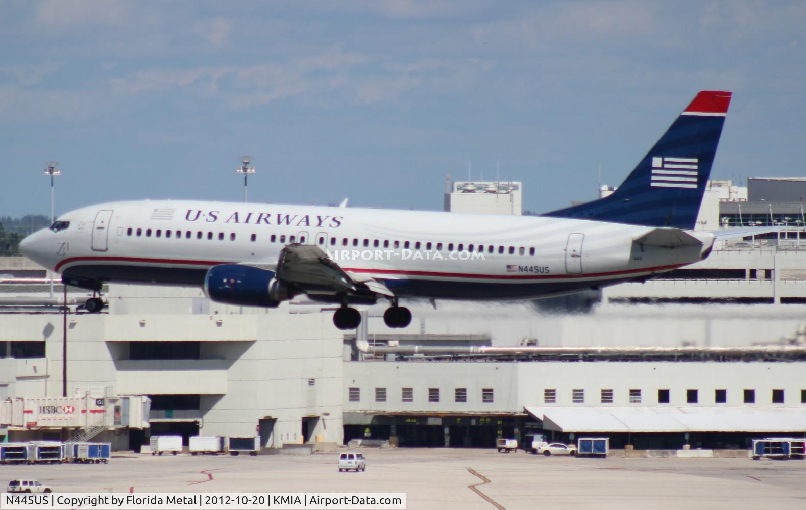 N445US, 1990 Boeing 737-4B7 C/N 24863, MIA spotting