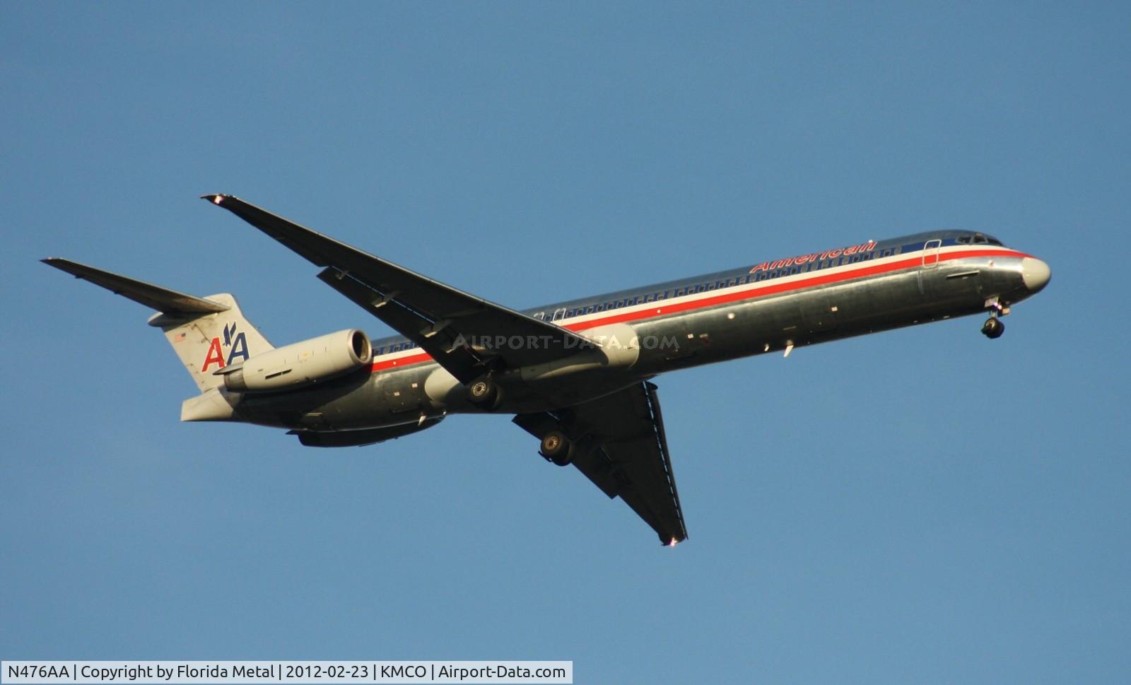 N476AA, 1988 McDonnell Douglas MD-82 (DC-9-82) C/N 49651, MCO spotting