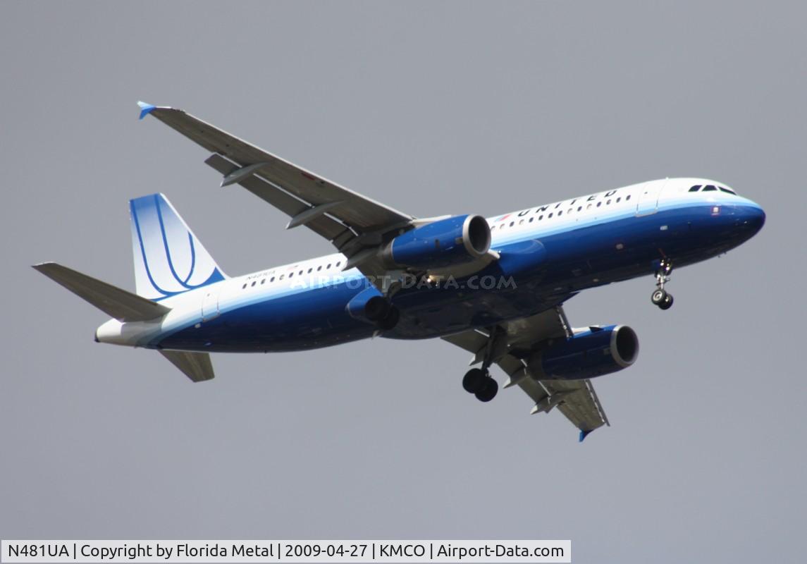 N481UA, 2001 Airbus A320-232 C/N 1559, MCO spotting