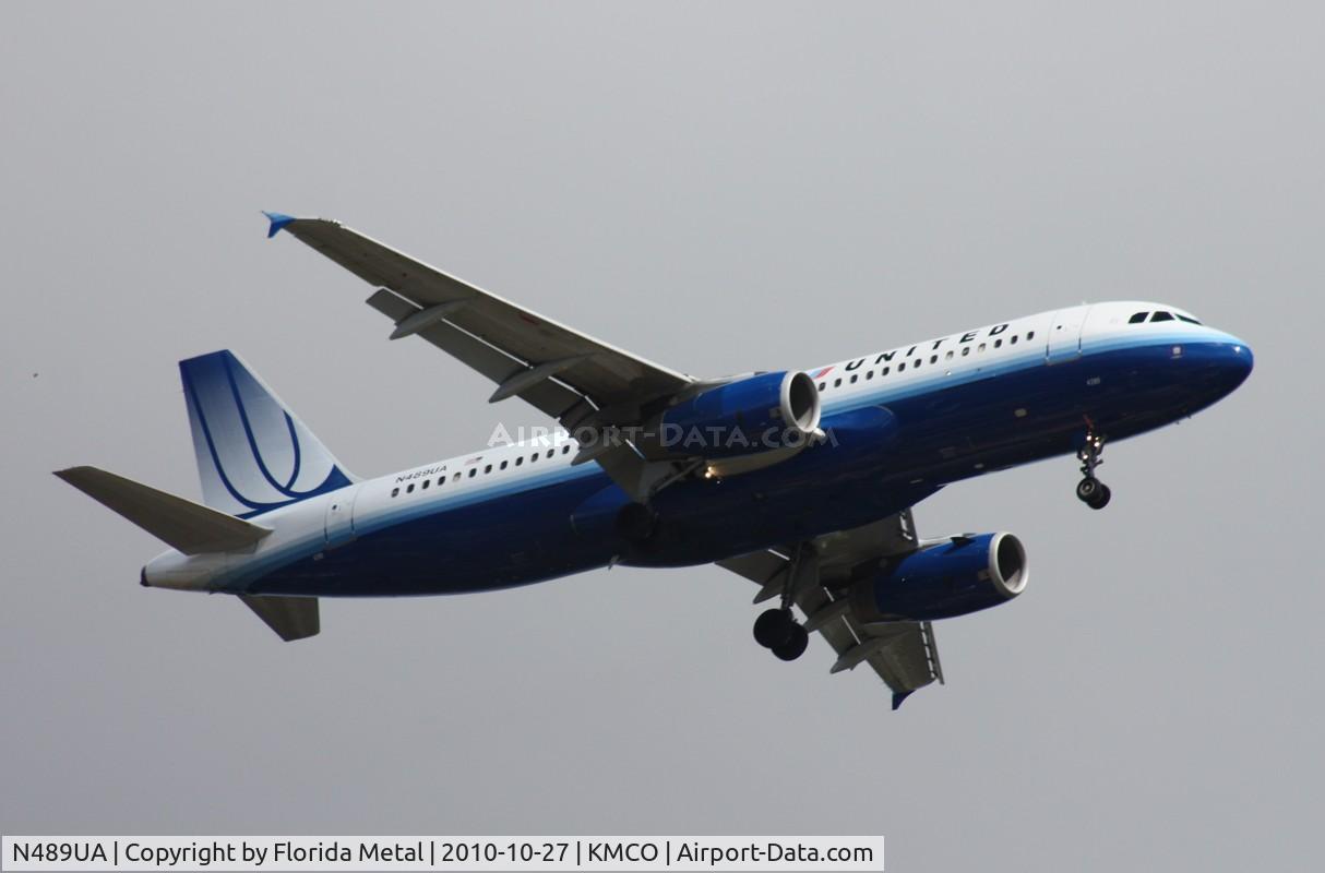 N489UA, 2002 Airbus A320-232 C/N 1702, MCO spotting