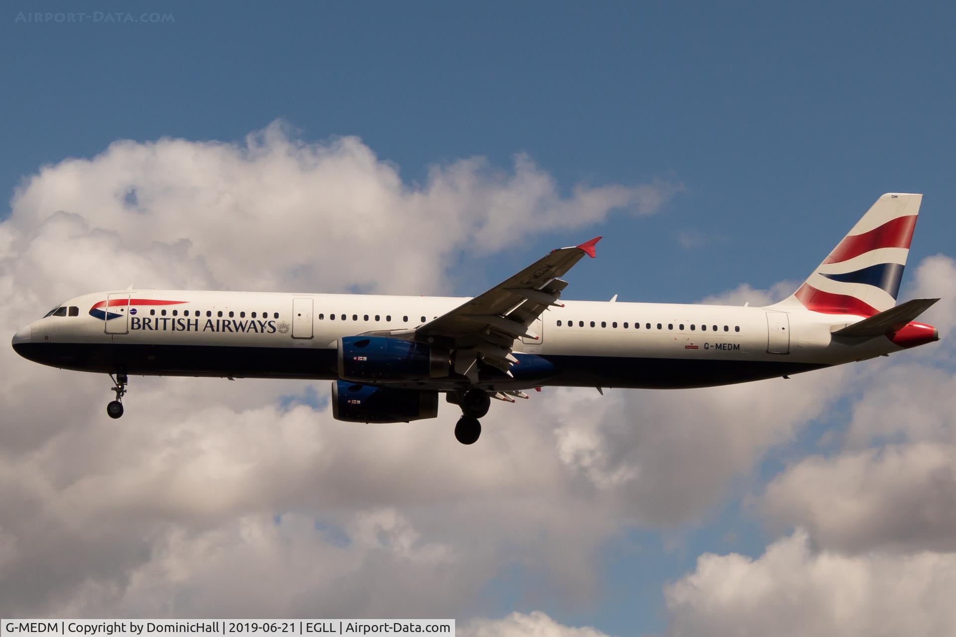 G-MEDM, 2006 Airbus A321-231 C/N 2799, Landing RWY 27L