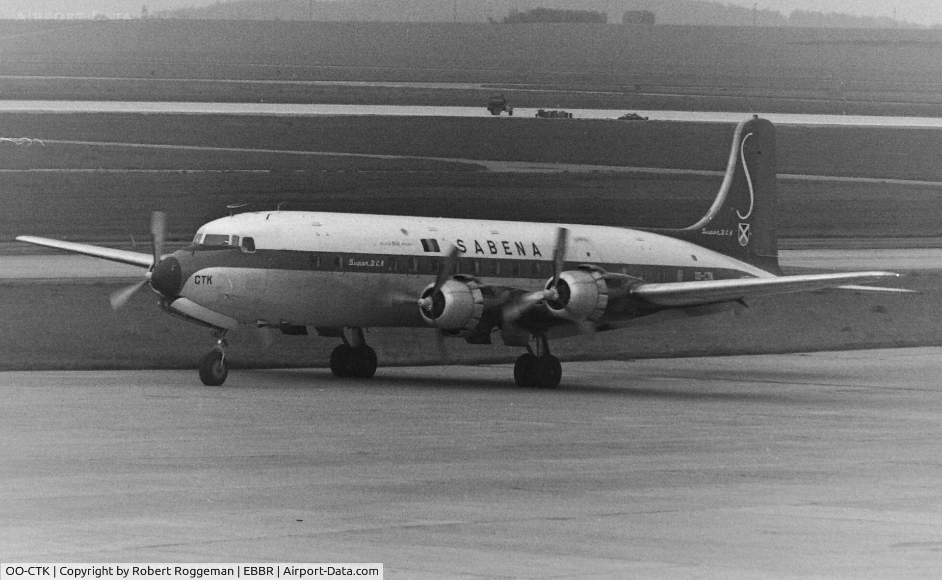 OO-CTK, Douglas DC-6B C/N 43831, Mid 1960's.SABENA.