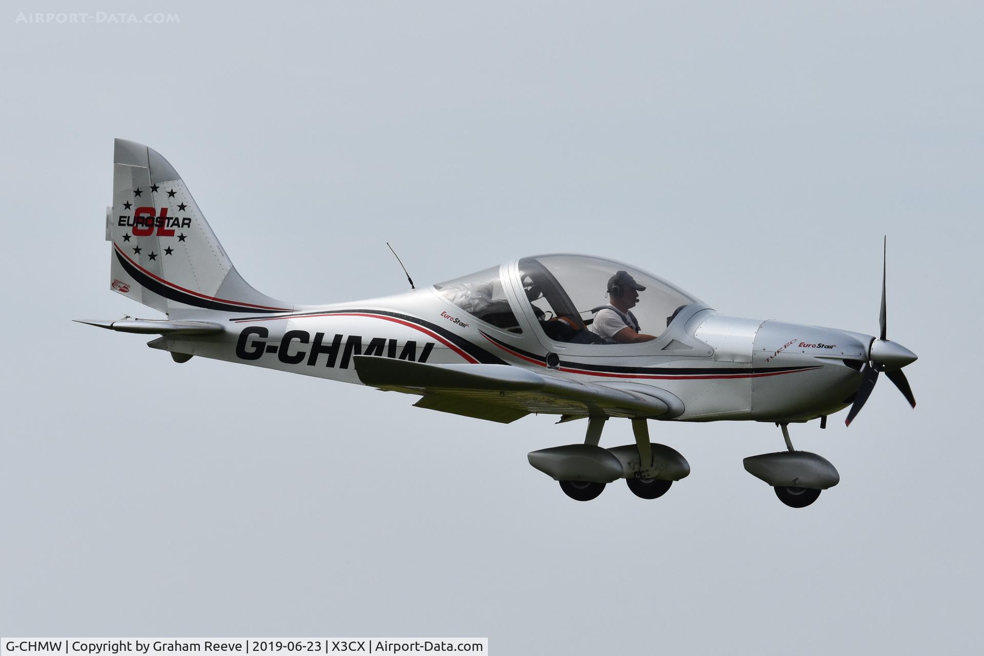 G-CHMW, 2013 Aerotechnik EV-97 Eurostar SL C/N LAA 315B-15158, Landing at Northrepps.