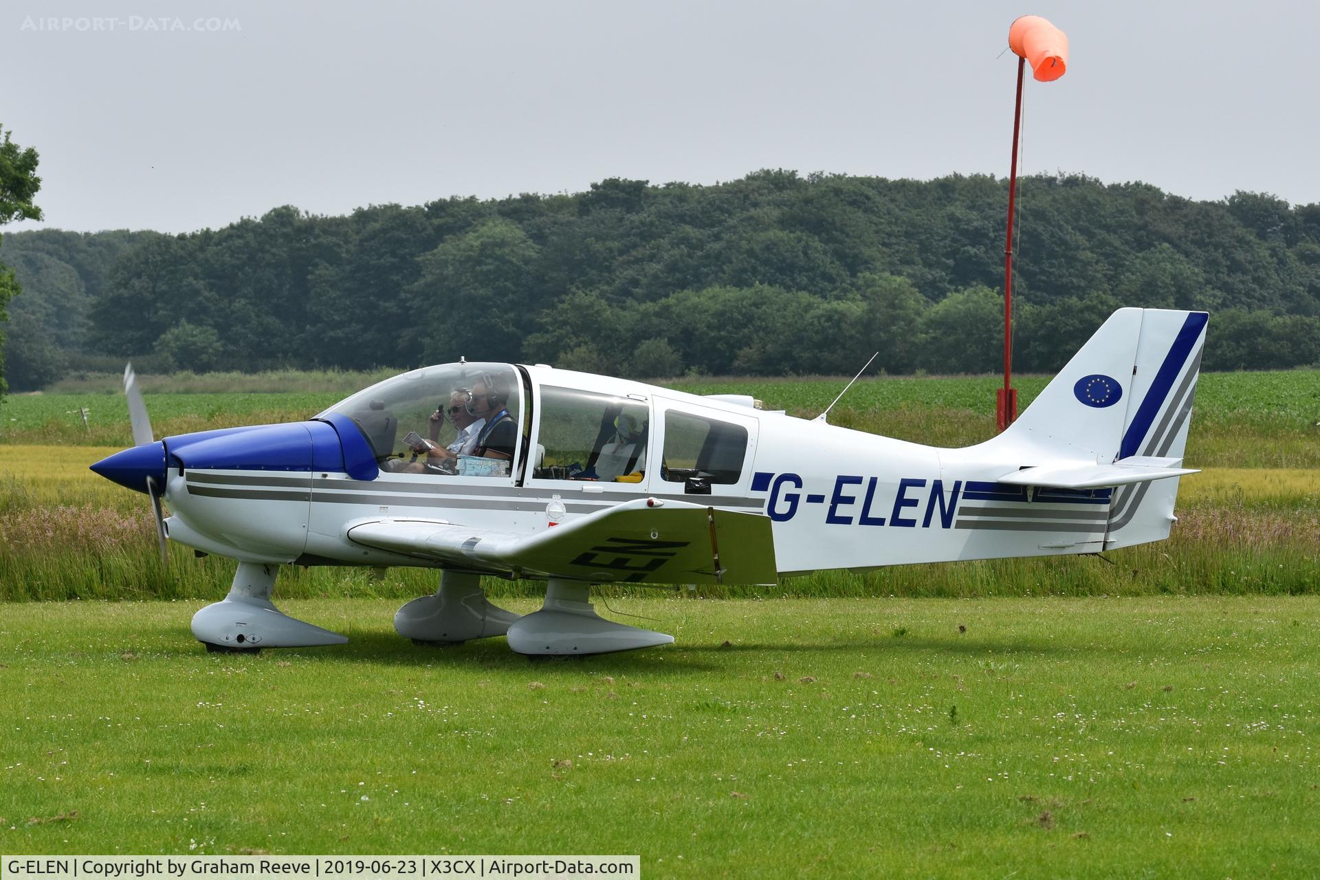 G-ELEN, 1997 Robin DR-400-180 Regent Regent C/N 2363, Just landed at Northrepps.