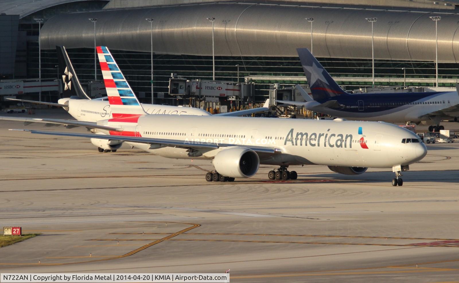 N722AN, 2013 Boeing 777-323/ER C/N 31547, MIA spotting