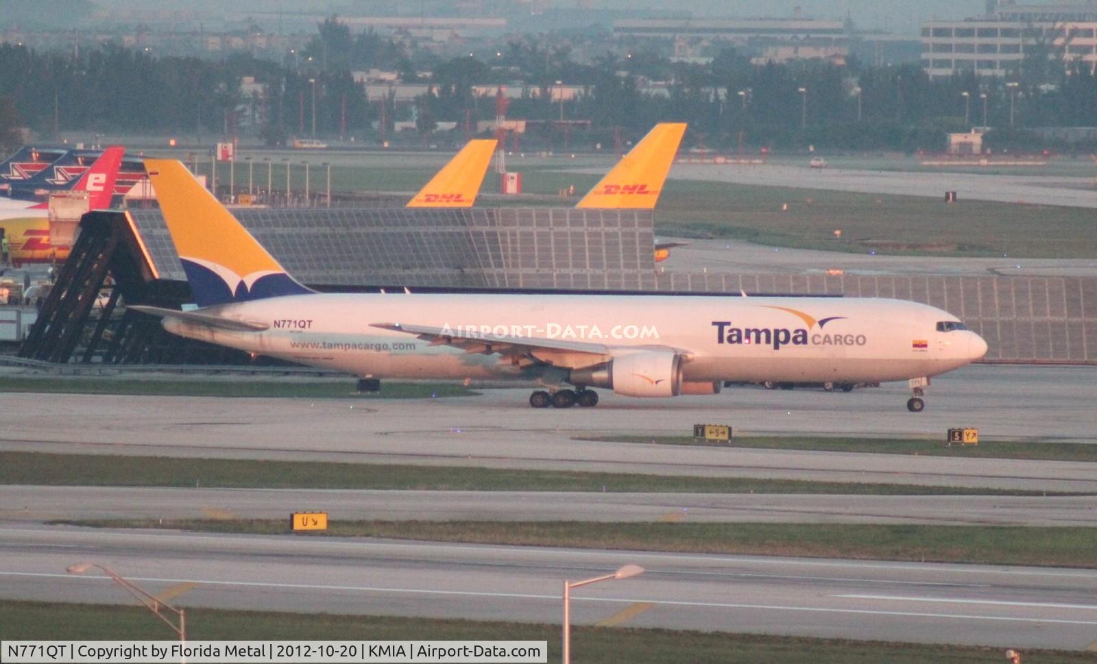 N771QT, Boeing 767-381F C/N 33404, MIA spotting