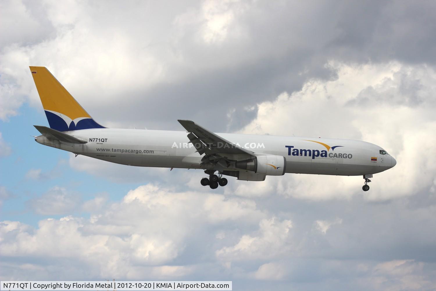 N771QT, Boeing 767-381F C/N 33404, MIA spotting