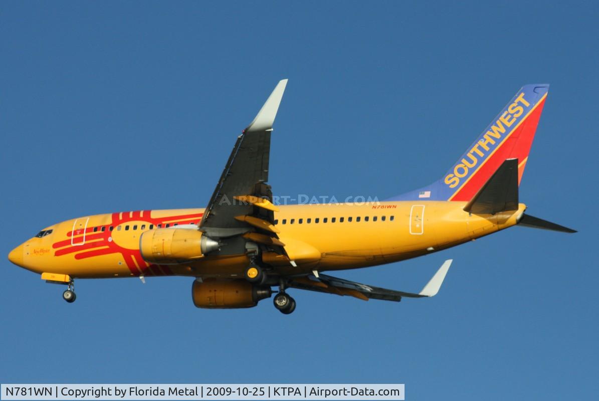 N781WN, 2000 Boeing 737-7H4 C/N 30601, TPA spotting