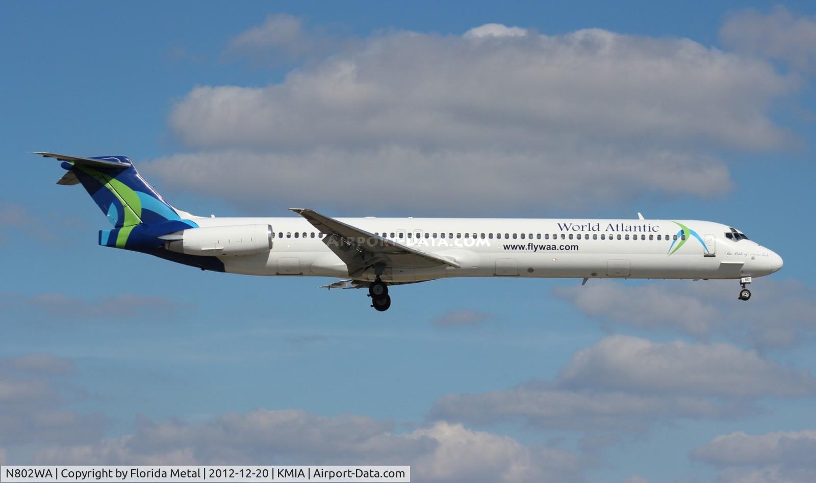 N802WA, 1990 McDonnell Douglas MD-83 (DC-9-83) C/N 53052, MIA spotting