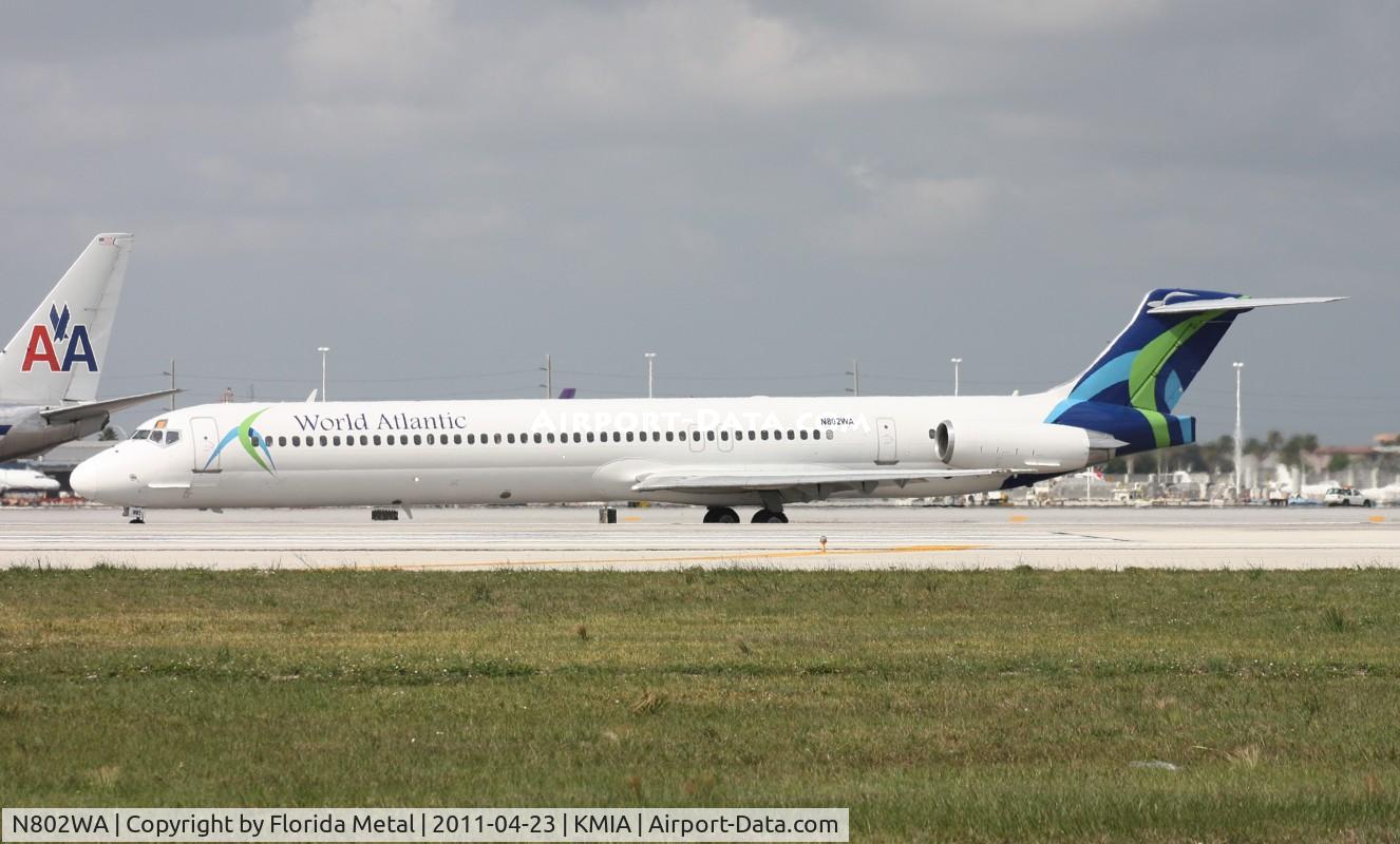 N802WA, 1990 McDonnell Douglas MD-83 (DC-9-83) C/N 53052, MIA spotting