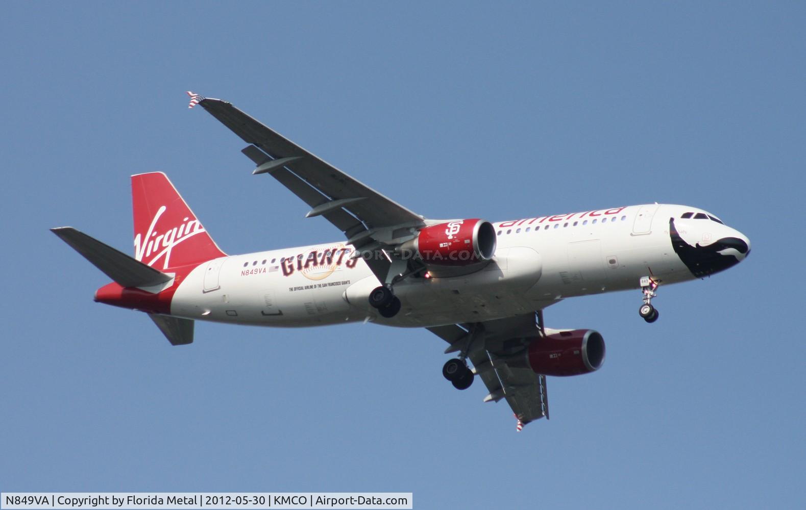 N849VA, 2011 Airbus A320-214 C/N 4991, MCO spotting