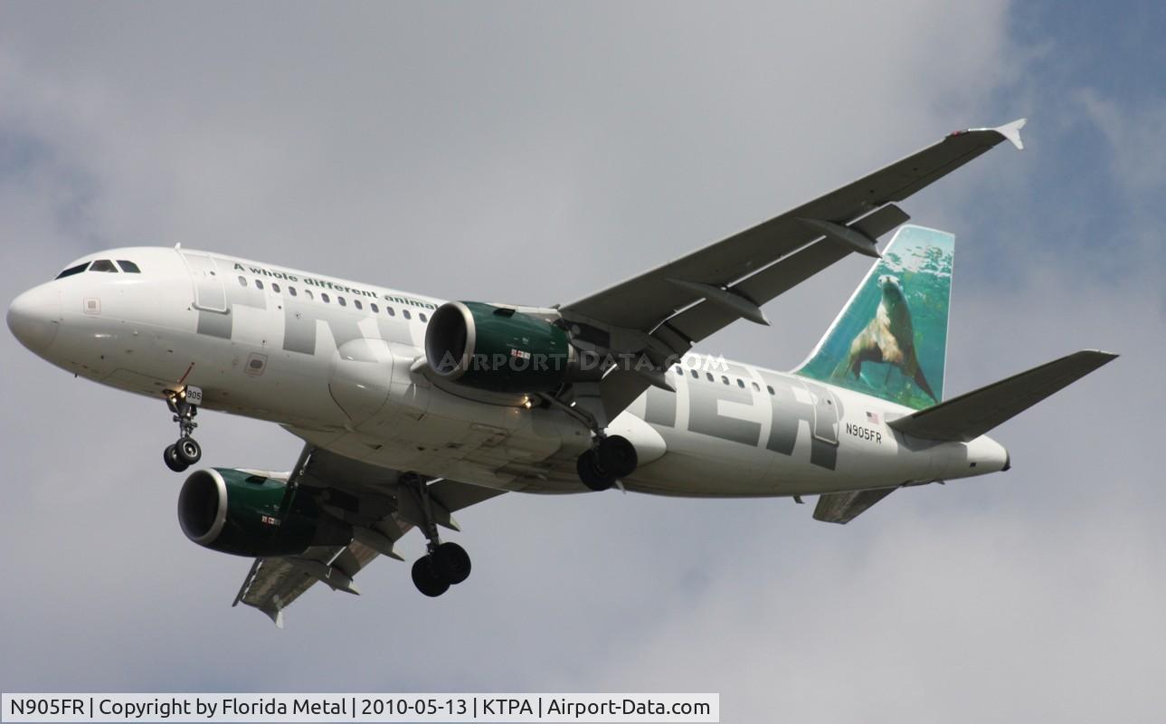 N905FR, 2001 Airbus A319-111 C/N 1583, TPA spotting