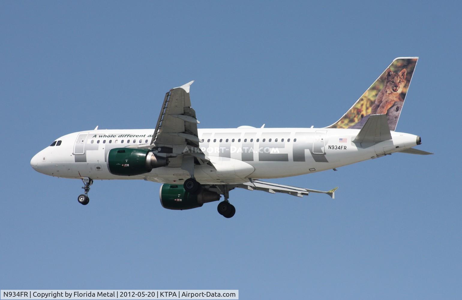 N934FR, 2004 Airbus A319-111 C/N 2287, TPA spotting