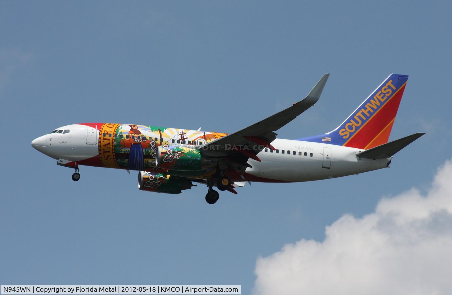 N945WN, 2010 Boeing 737-7H4 C/N 36660, MCO spotting