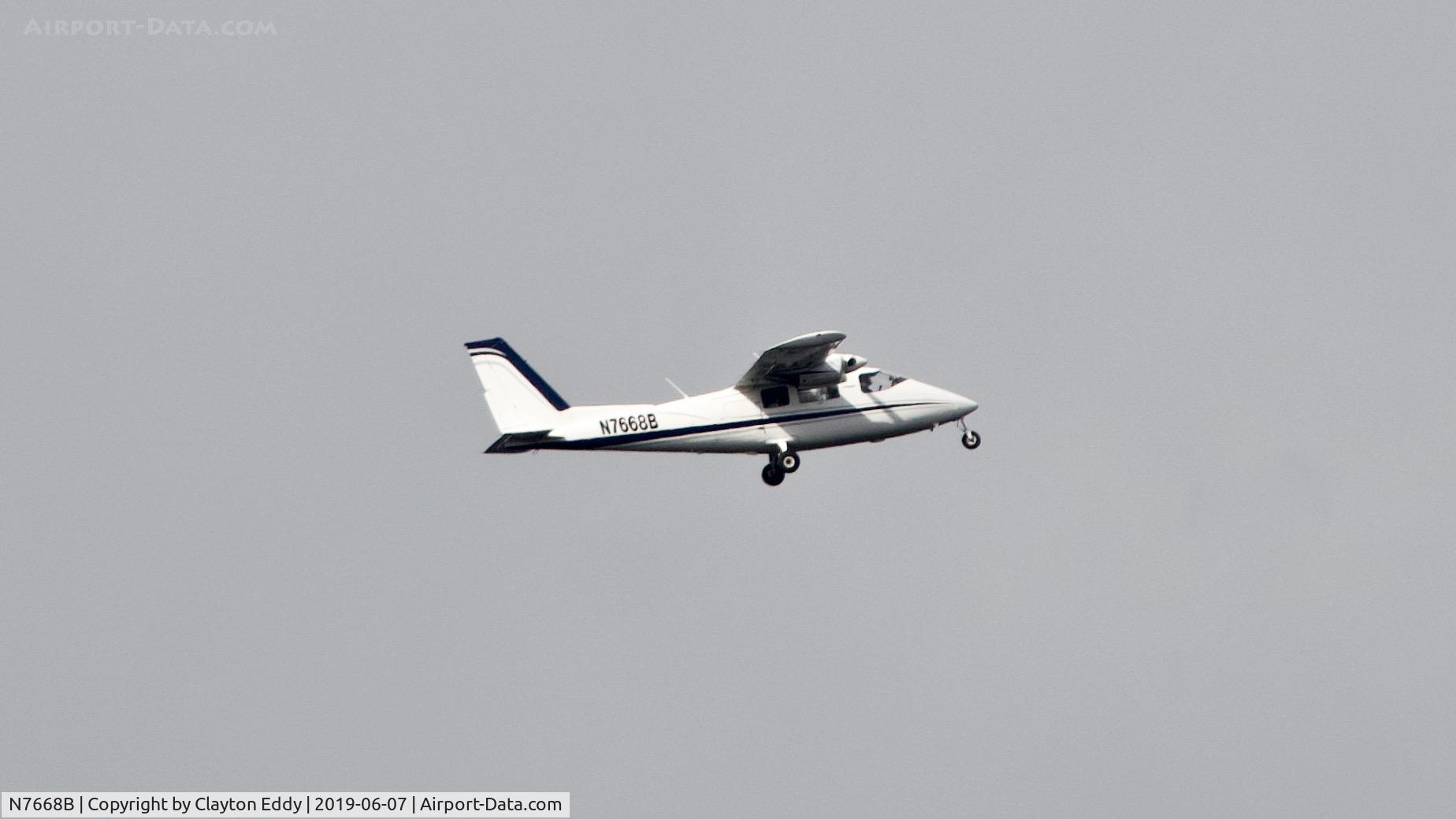 N7668B, 1974 Partenavia P-68B C/N 28, Kauai Waimea Canyon Hawaii 2019.