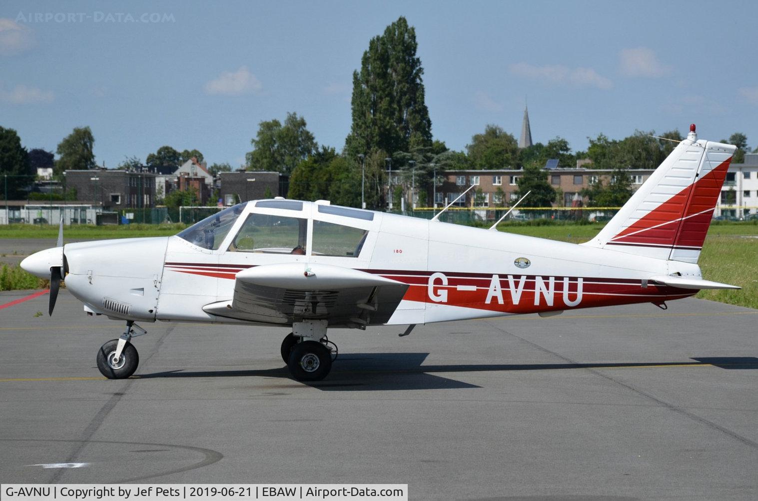 G-AVNU, 1967 Piper PA-28-180 Cherokee C/N 28-4153, At Antwerp Airport.