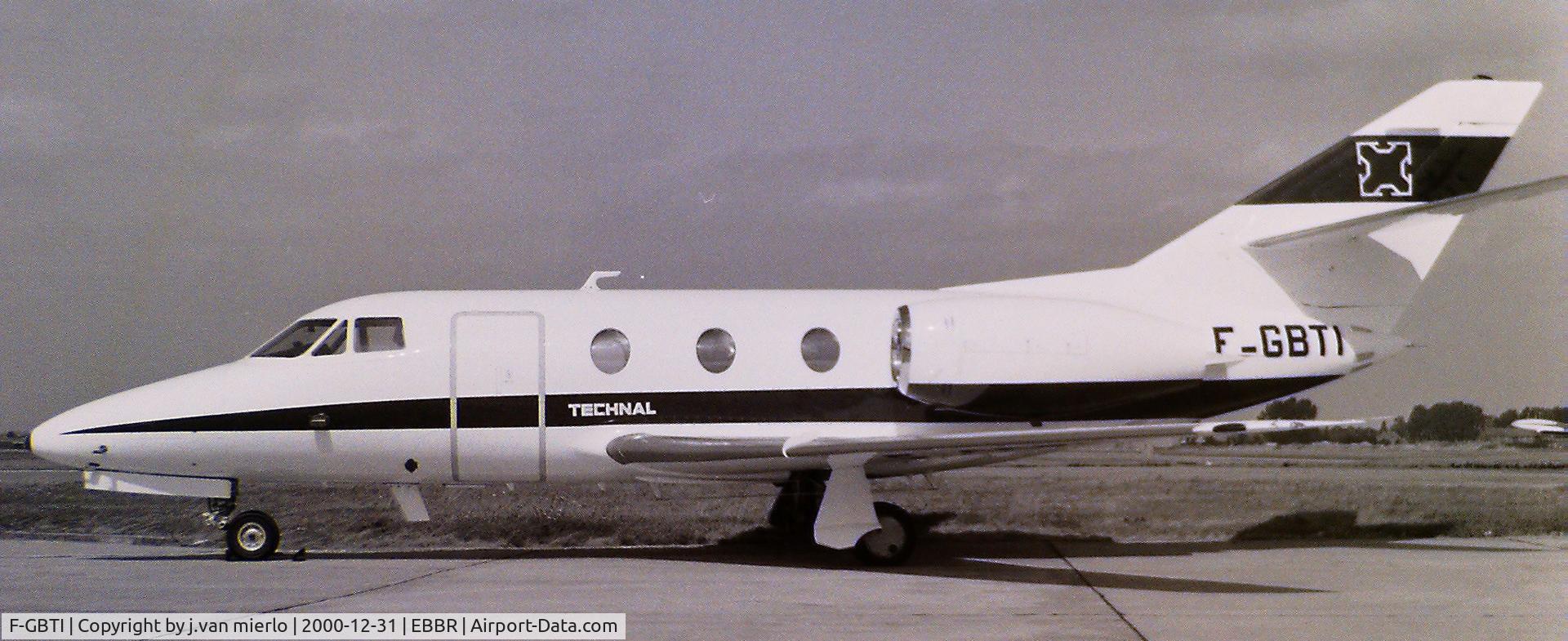F-GBTI, 1974 Dassault Falcon 10 C/N 24, Brussels, G.A.T. '80s