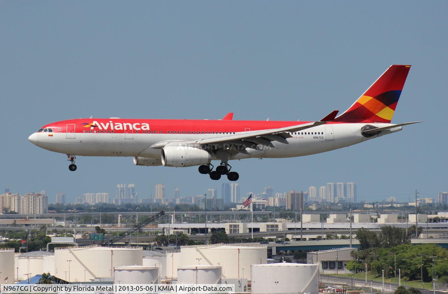N967CG, 2008 Airbus A330-243 C/N 0967, MIA spotting