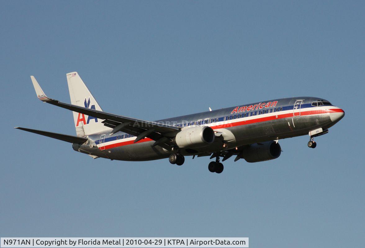 N971AN, 2001 Boeing 737-823 C/N 29547, TPA spotting
