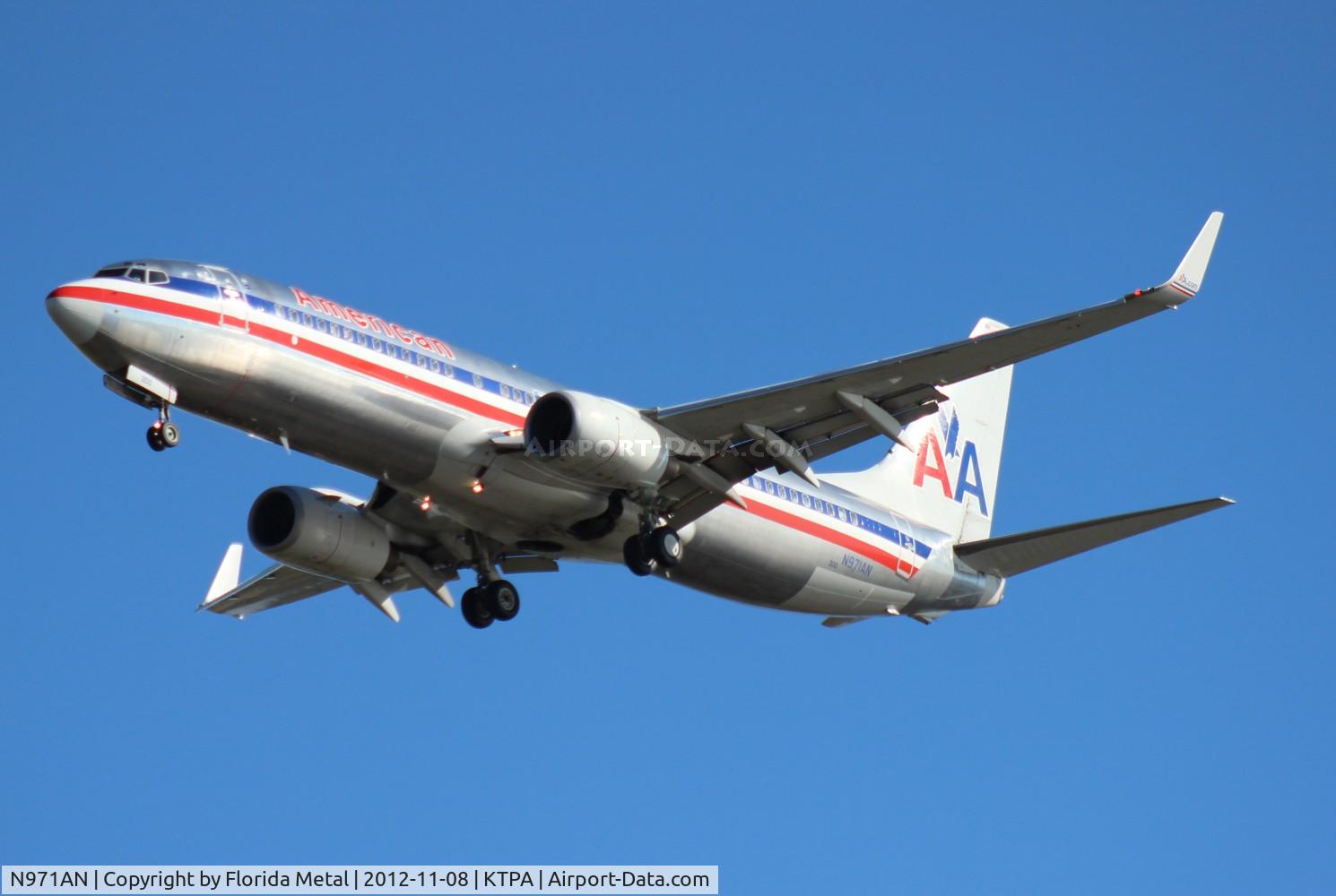N971AN, 2001 Boeing 737-823 C/N 29547, TPA spotting