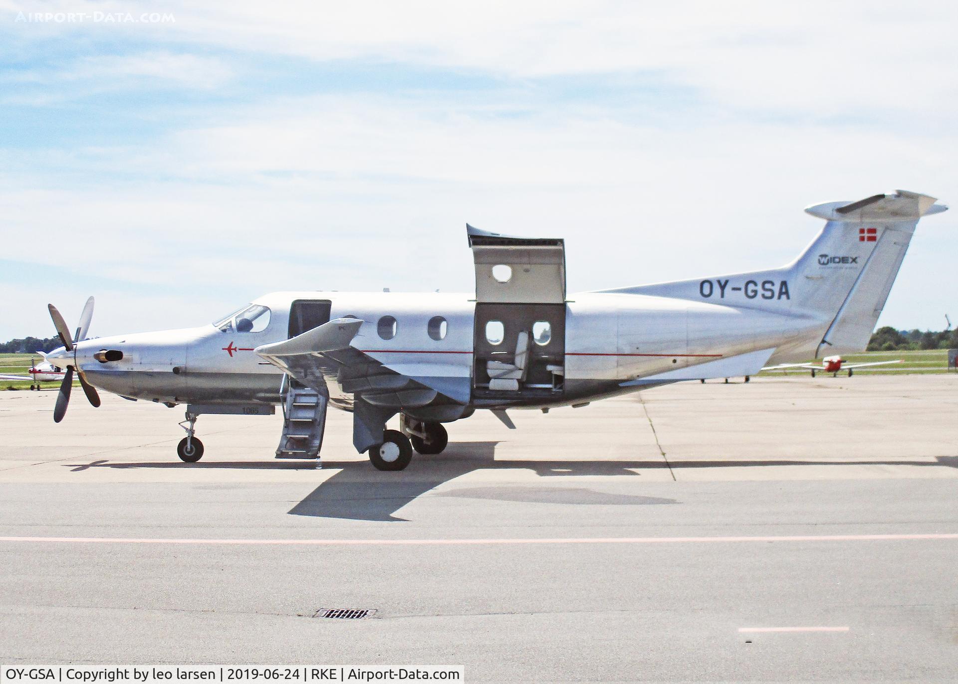 OY-GSA, 2008 Pilatus PC-12/47E C/N 1065, Roskilde 24.6.2019
