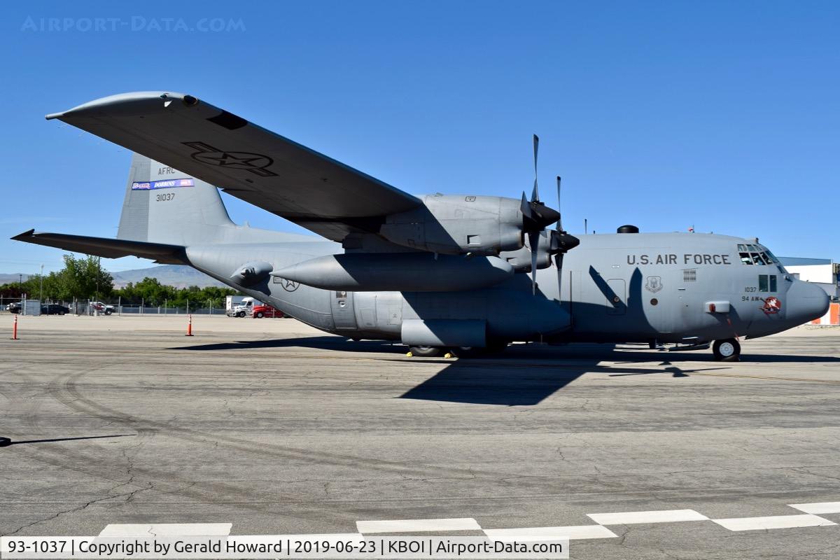 93-1037, Lockheed C-130E Hercules C/N 382-5369, 94th Airlift Wing, Dobbins Air Reserve Base, GA.