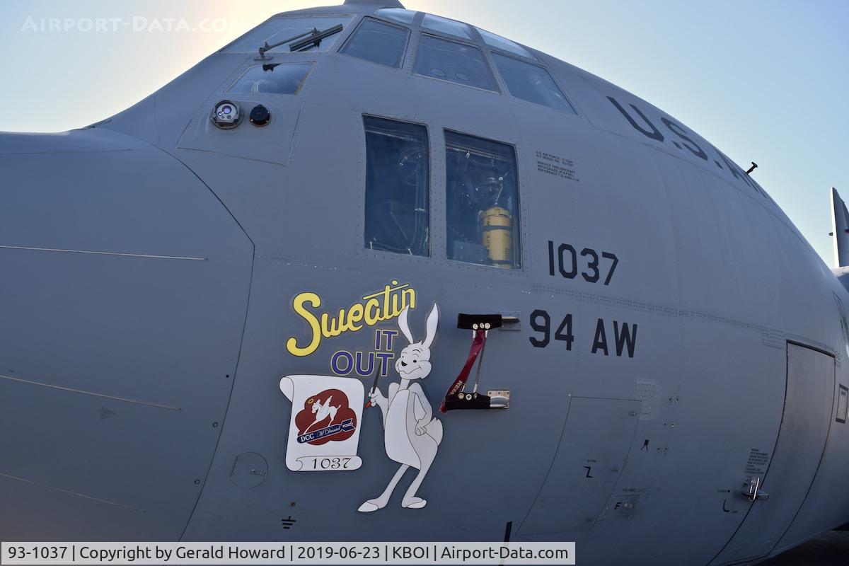93-1037, Lockheed C-130E Hercules C/N 382-5369, 94th Airlift Wing, Dobbins Air Reserve Base, GA.