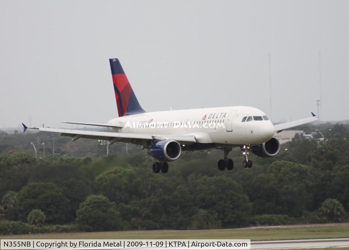 N355NB, 2002 Airbus A319-114 C/N 1839, TPA spotting