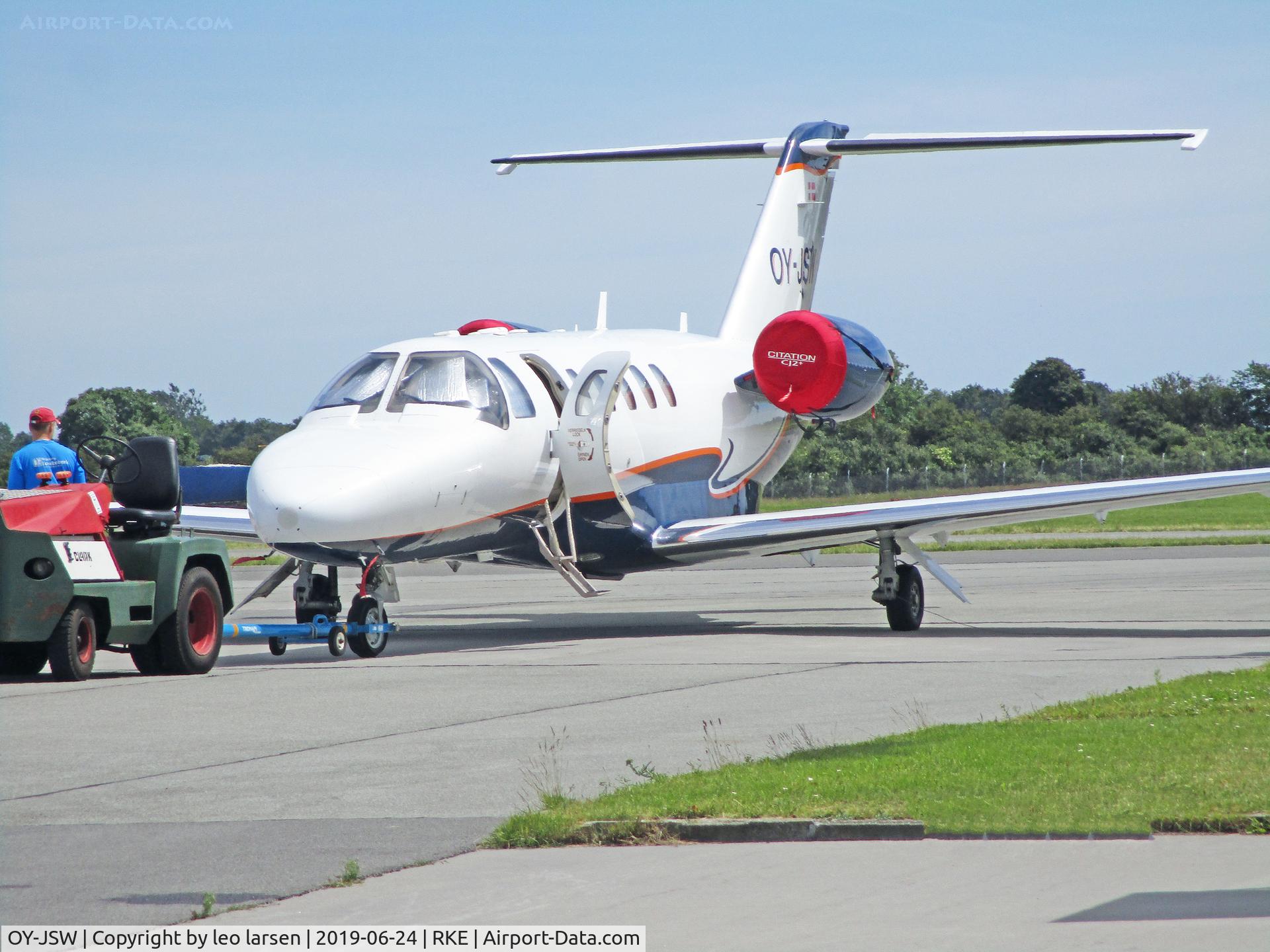 OY-JSW, 2009 Cessna 525A CitationJet CJ2 C/N 525A-0444, Roskilde 24.6.2019