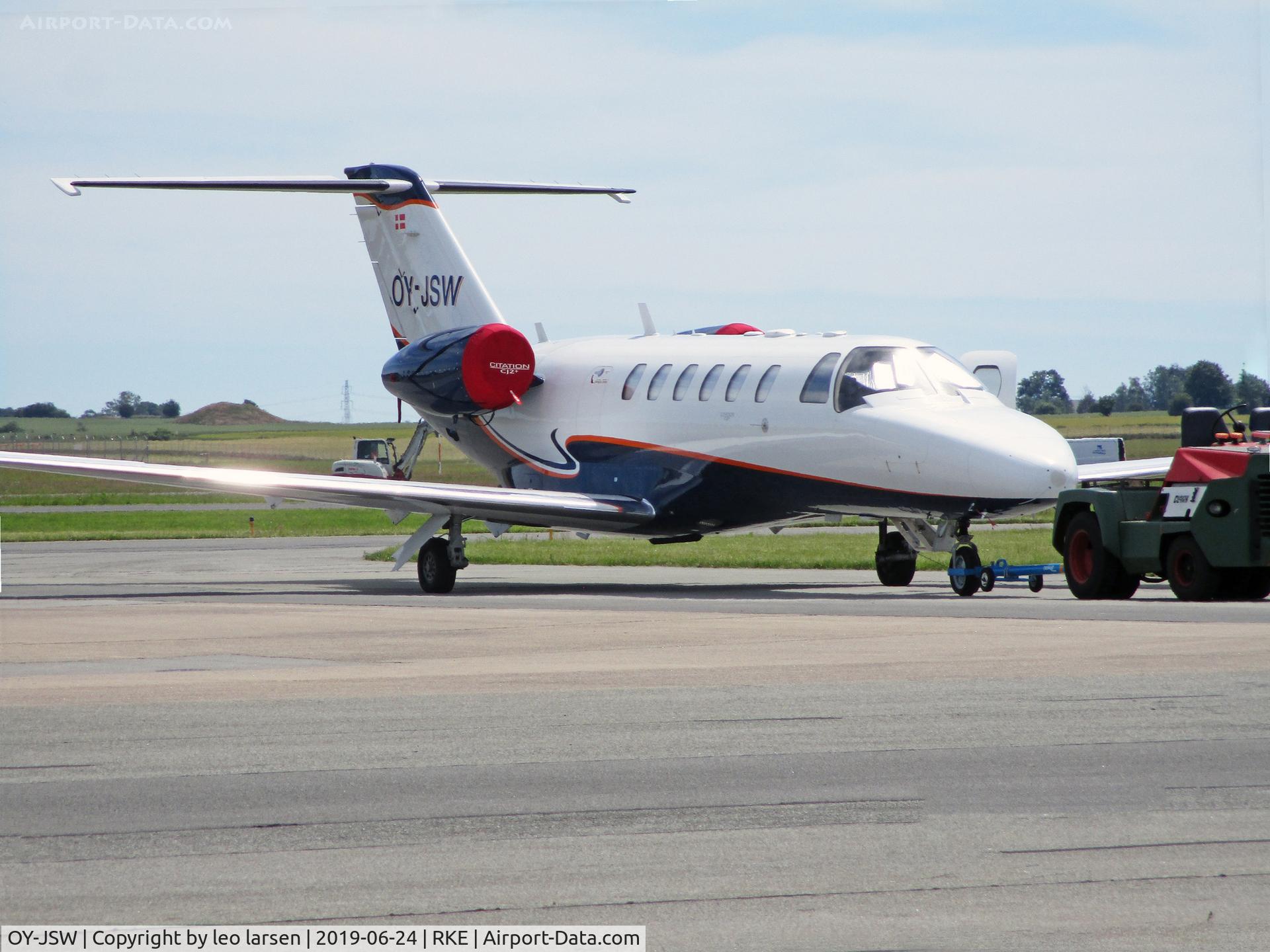 OY-JSW, 2009 Cessna 525A CitationJet CJ2 C/N 525A-0444, Roskilde 24.6.2019