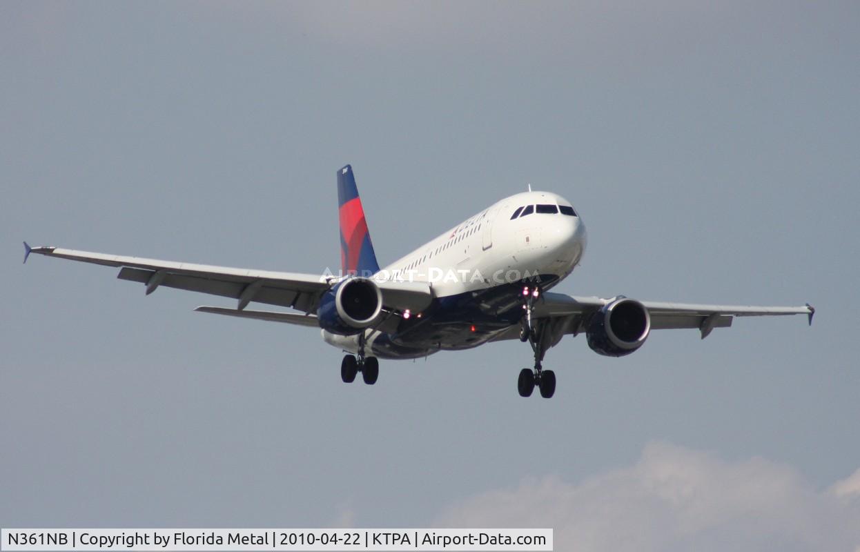 N361NB, 2003 Airbus A319-114 C/N 1976, TPA spotting